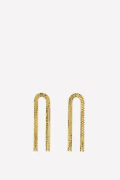 Arcade Short Earring, Gold