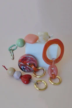 Bag Charm, Dot Gold