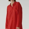 Bianca Pocket Shirt, Cardinal Red