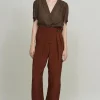 Buckle Pant, Bordeaux