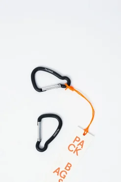 Carabiner Set, Lead Black