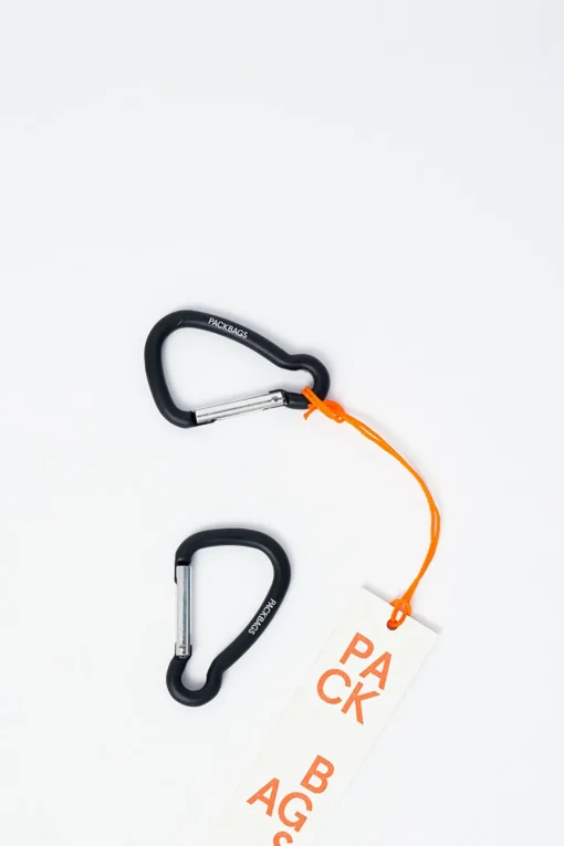 Carabiner Set, Lead Black