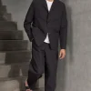 Carlo Trousers, Linen Black