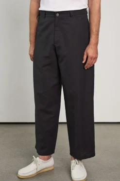 Carlo Trousers, Linen Black