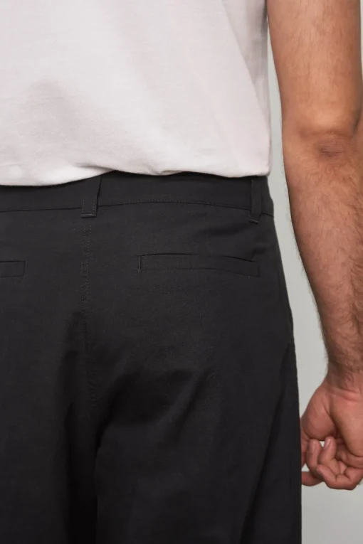Carlo Trousers, Linen Black