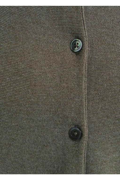 Crew-Neck Cardigan 207, Grass