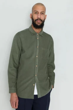 Direction Cord Shirt, Olive