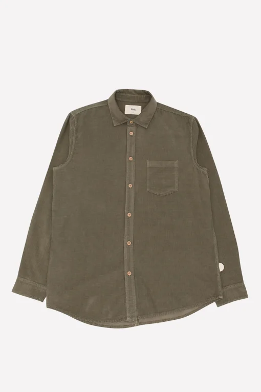 Direction Cord Shirt, Olive