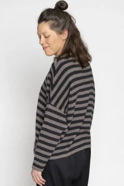 Edith Blouse OS, Deer/Coal