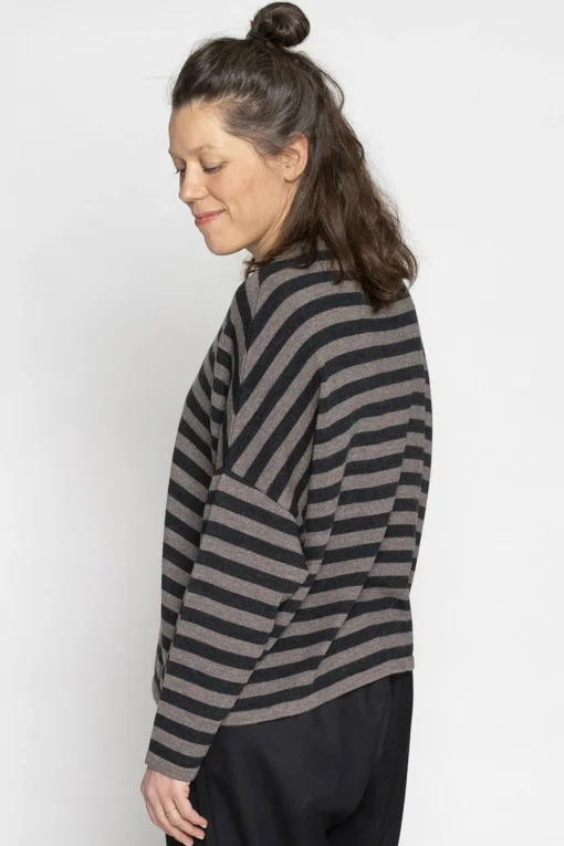 Edith Blouse OS, Deer/Coal