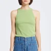 Flux Racer Tank, Moss