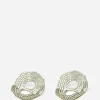 Fungus Medium Earring, Silver