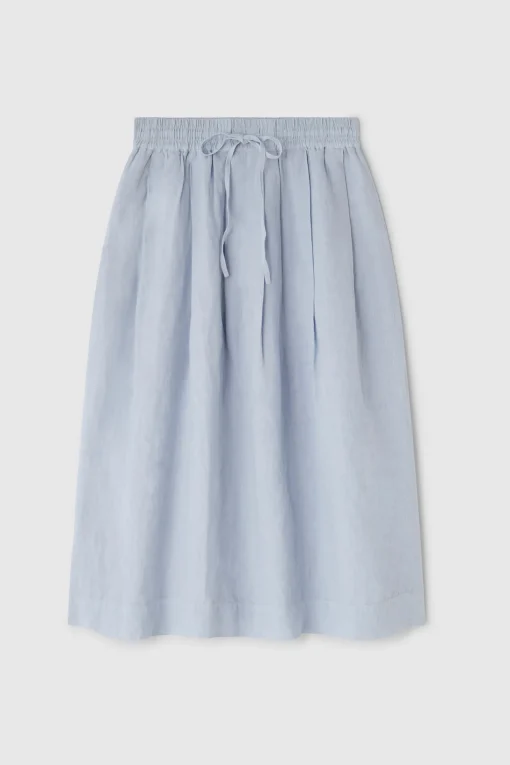 Garment Dyed Skirt, Egg Blue