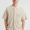 Gustav Crochet Shirt, Oatmeal