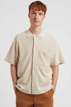 Gustav Crochet Shirt, Oatmeal
