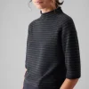 Half Sleeve Sweater, Navy/Olive