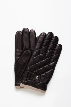 Handschuh dop. gef&uuml;ttert Blk