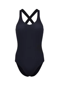 Hybrid Strap Bodysuit, Darkest Blue