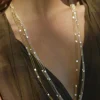 Ladder Neck, Brass Chain/Silver