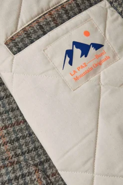 Leal Bomber Jacket, Grey Checks