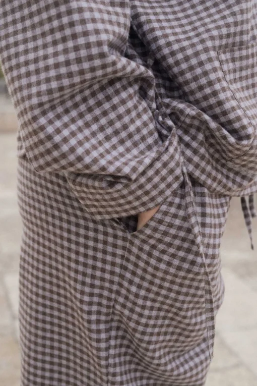 Limber Shirt Flannel, Brown/Grey