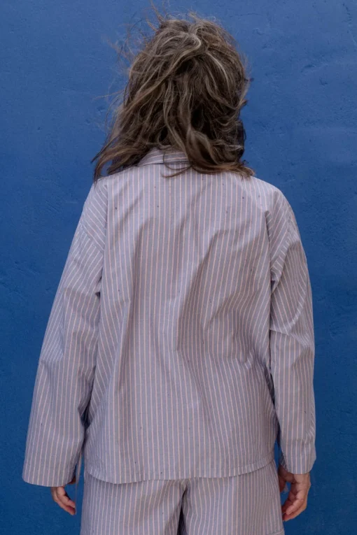 Limber Shirt, Red Blue Stripe