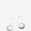 Mini Long Hook Hoops, Silver