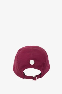 5 Panel Cap, Pomegranate Twill