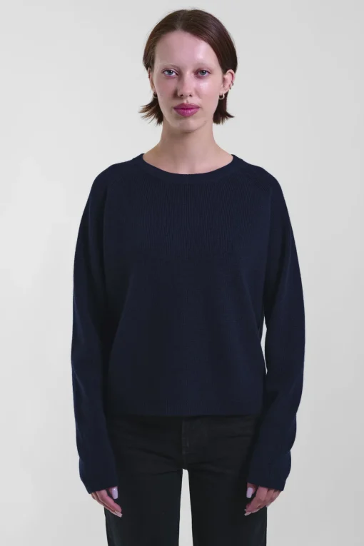 Roundneck Pullover 117, Navy