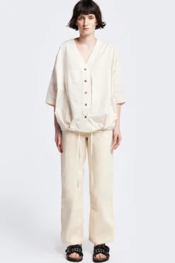 Ruins S/S Top, Ecru
