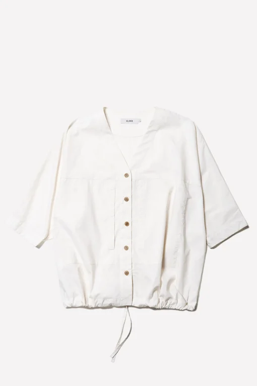 Ruins S/S Top, Ecru