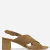 Sandal Block Heel, Mustard