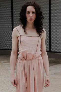 Shok Slip Top, Rose