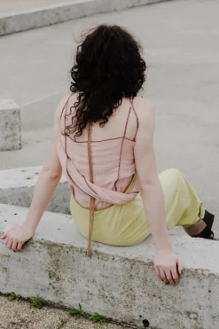 Shok Slip Top, Rose