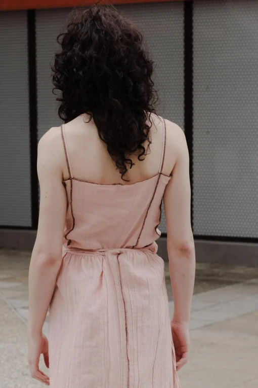 Shok Slip Top, Rose