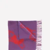 Shrimp Horse Scarf, Navy/Red