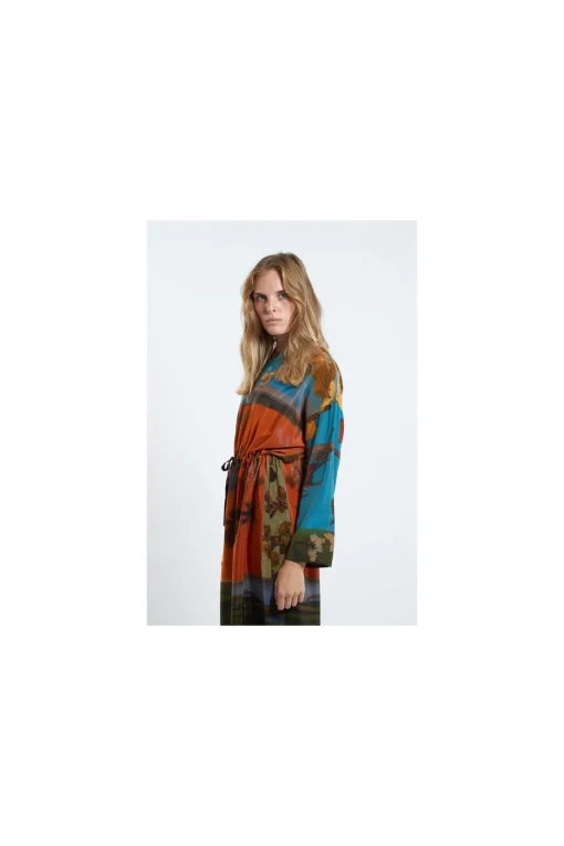 Simple Dress, Print Orange G