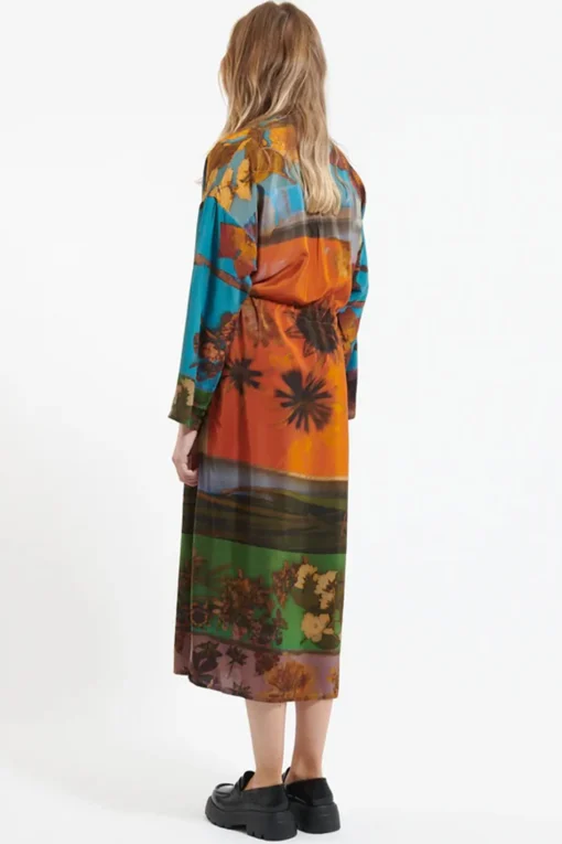 Simple Dress, Print Orange G