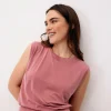 Sleeveless Top, Blush Rose
