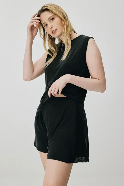 Sleeveless Top, Graphite