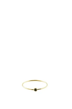 Solitaire 18k G Ring, Black Diamond