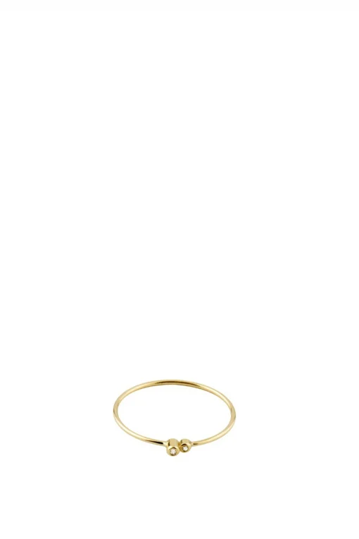Solitaire 18k G Ring, Diamonds