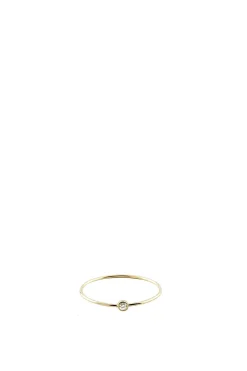 Solitaire 18k G Ring, White Diamond