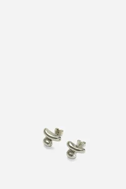 Stone Stack Earring, Gold