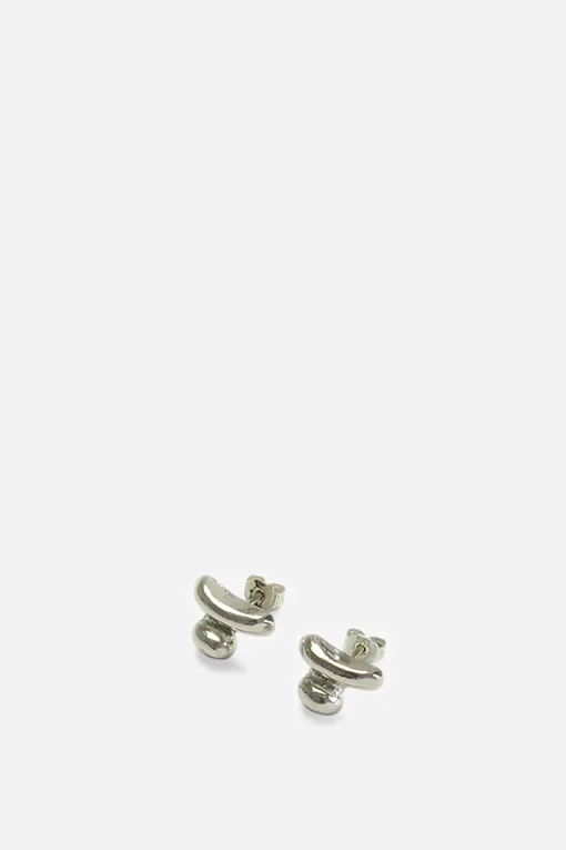 Stone Stack Earring, Gold