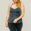 Strap Top, Midnight Blue