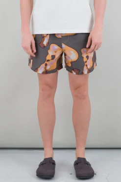 Swimshorts, Orange-Sage Shadow Print