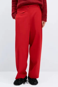 Tailoring Pocket Pants, Red