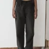 Tajo Cord Pants, Black