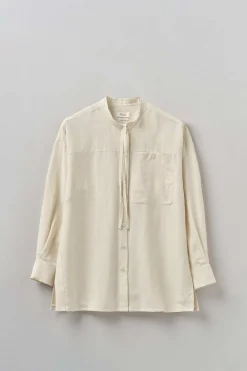 Tie Neck Shirt, Canvas